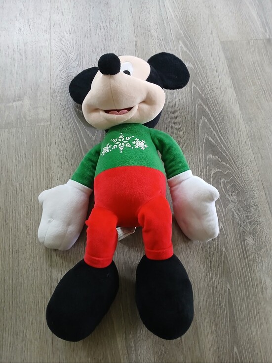 Disney Other - Disney Mickey Mouse Plush in Green Top and Red Pants